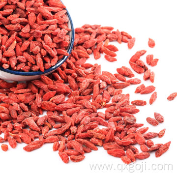 Certified organic dried goji berries good for health